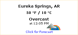 Click for Eureka Springs, Arkansas Forecast