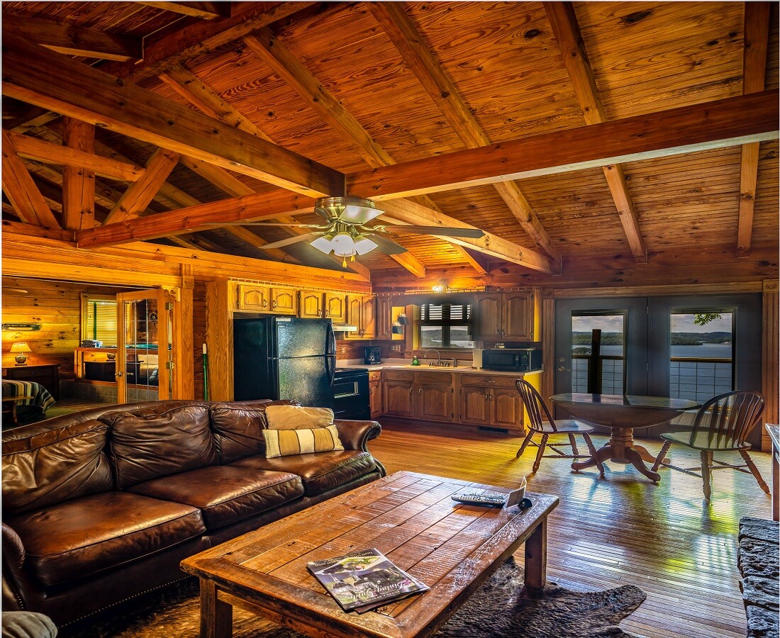 Living Room and Kitchen in Couples Cabin