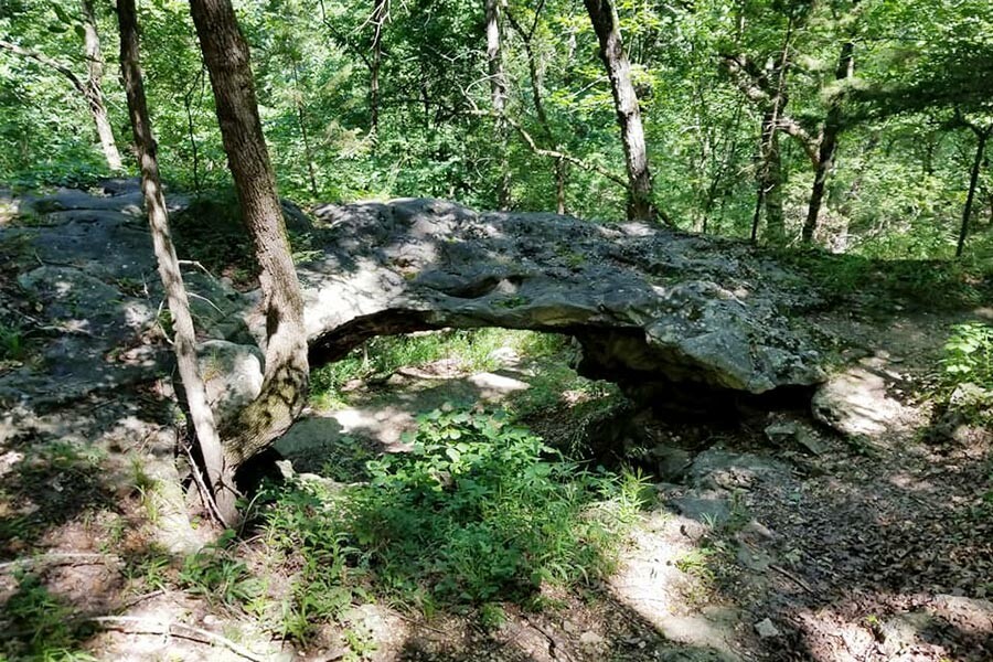 Natural Bridge at Pivot Rock Park