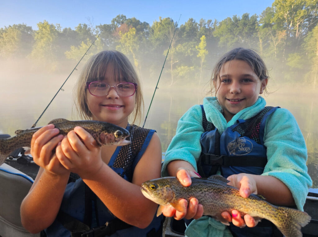 Kids love fishing